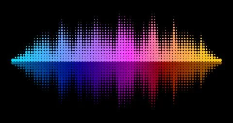 Vector Equalizer Effect Stock Illustration