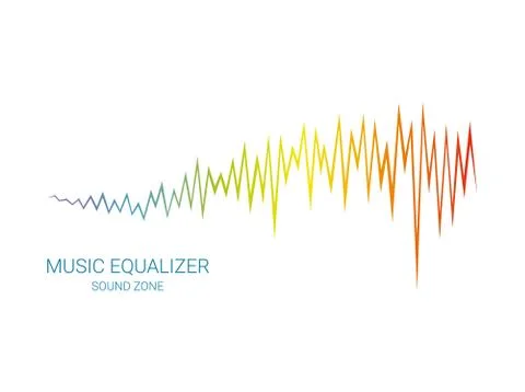 Vector equalizer element. Pulse music player sing Stock Illustration