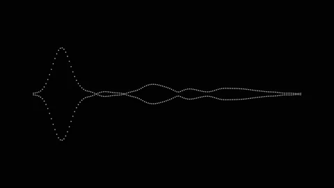 Vector equalizer for music and your videos two-way with dots Stock Footage 148533754