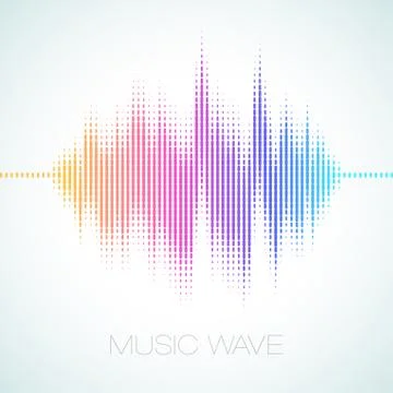 Vector Equalizer Sound Wave Stock Illustration