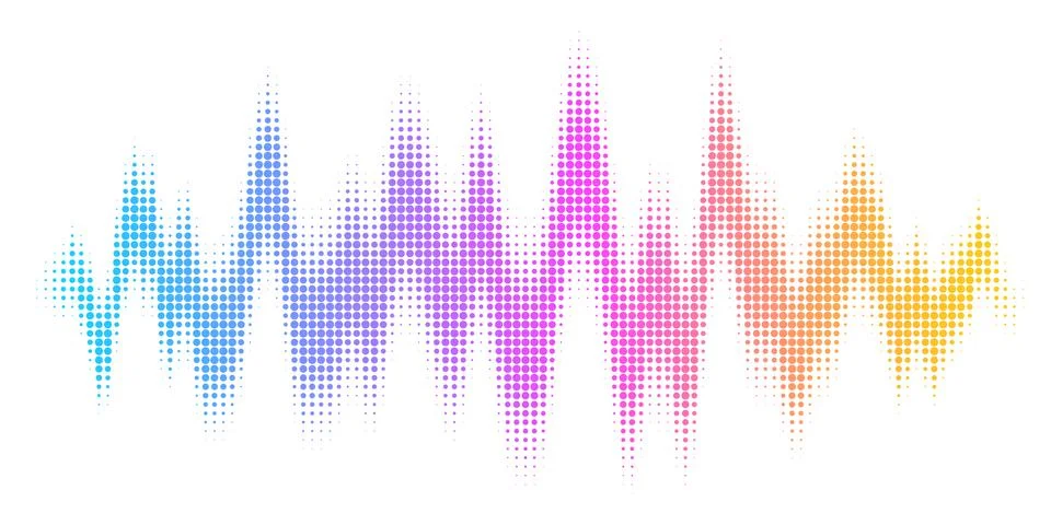 Vector Equalizer wave Effect Stock Illustration