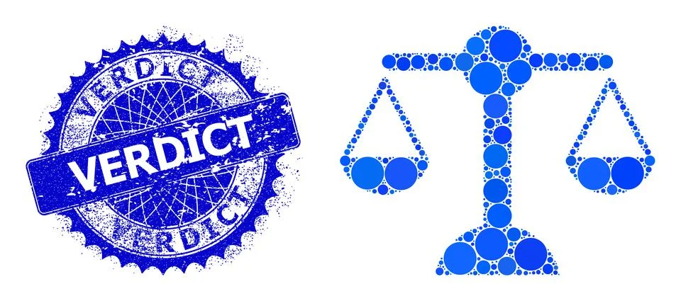 Vector Equilibrium Weight Composition of Small Circles with Textured Verdict Stock Illustration