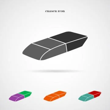 Vector Eraser Icon Stock Illustration