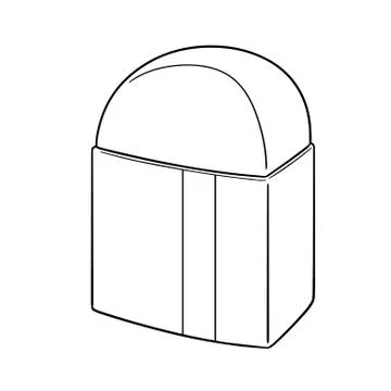 Vector of eraser Illustrazione stock