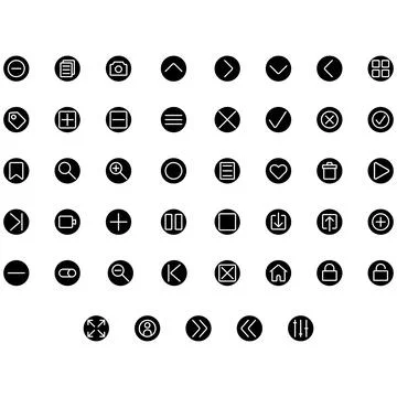 Vector of Essential UI Icon Set. Perfect for user interface, new application. Stock Illustration