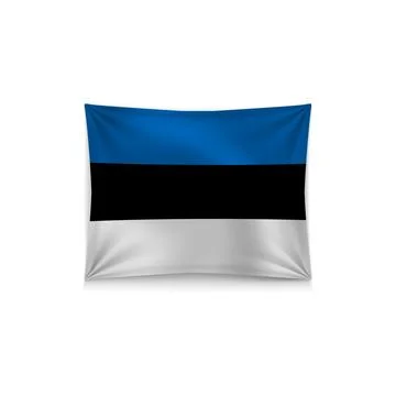 Vector Estonia flag Stock Illustration