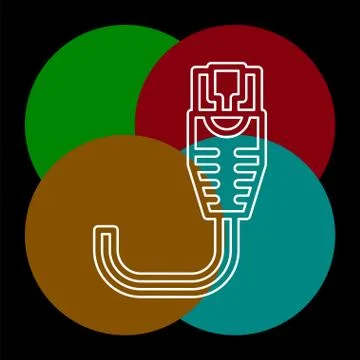 Vector ethernet Cable illustration - network Stock Illustration