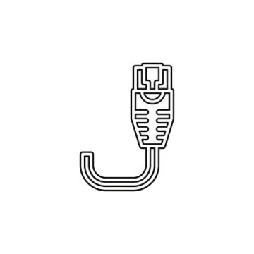 Vector ethernet Cable illustration - network Stock Illustration