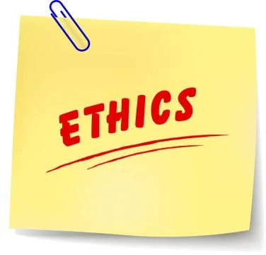 Vector ethics message Illustrazione stock