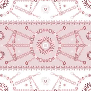 Vector ethnic modern geometric seamless pattern ornament Stock Illustration