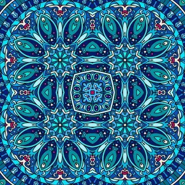 Vector ethnic ornamental background Stock Illustration