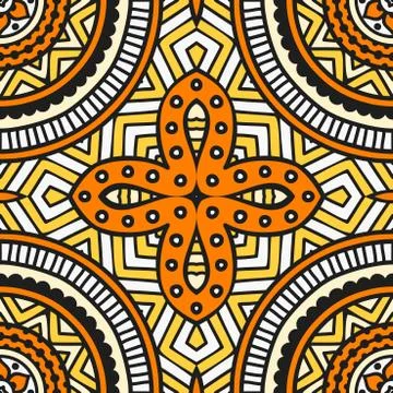 Vector ethnic seamless pattern Stockillustratie