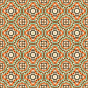 Vector ethnic seamless pattern Stock Illustration