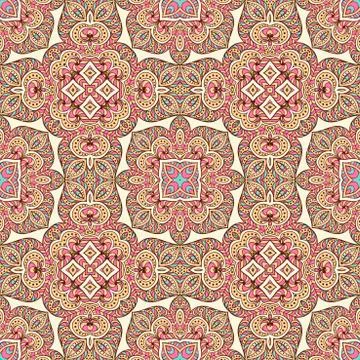 Vector ethnic seamless pattern Stock Illustration