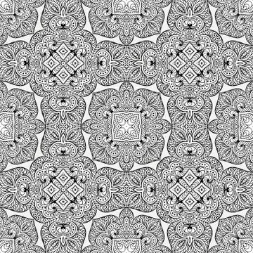 Vector ethnic seamless pattern Stock Illustration