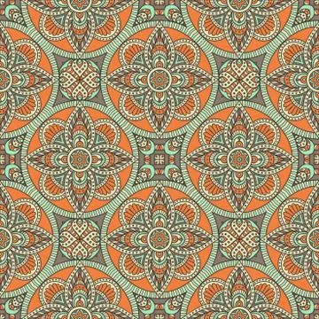 Vector ethnic seamless pattern Stock Illustration