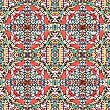 Vector ethnic seamless pattern Stock Illustration