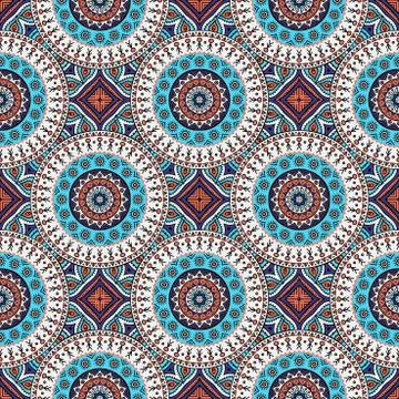 Vector ethnic seamless pattern Stock Illustration