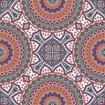 Vector ethnic seamless pattern Stock Illustration