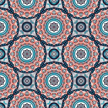 Vector ethnic seamless pattern Stock Illustration