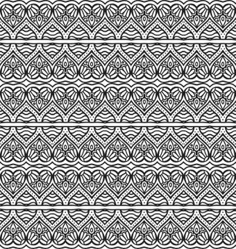 Vector ethnic seamless pattern Stock Illustration