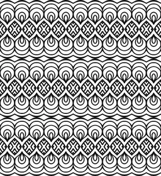 Vector ethnic seamless pattern Illustrazione stock