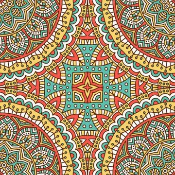 Vector ethnic seamless pattern Stock Illustration