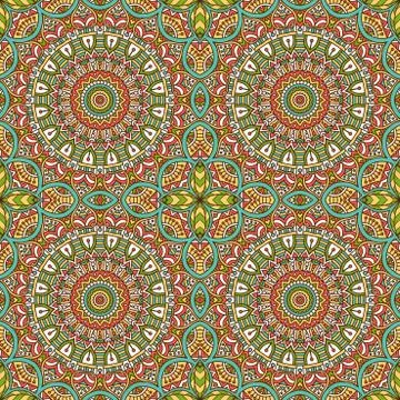 Vector ethnic seamless pattern Stock Illustration