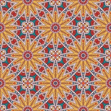 Vector ethnic seamless pattern Illustrazione stock