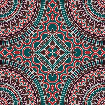 Vector ethnic seamless pattern 스톡 일러스트