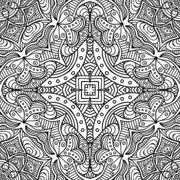 Vector ethnic seamless pattern Stock Illustration