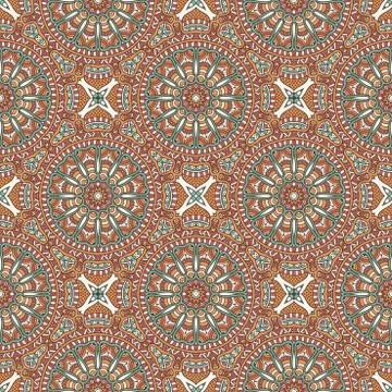 Vector ethnic seamless pattern Stock Illustration