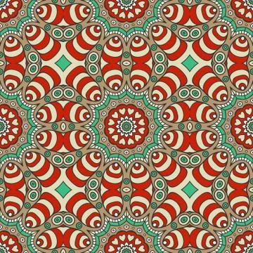 Vector ethnic seamless pattern Stock Illustration