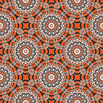 Vector ethnic seamless pattern Stock Illustration