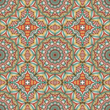 Vector ethnic seamless pattern Stock Illustration