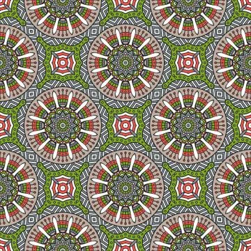 Vector ethnic seamless pattern Stock Illustration