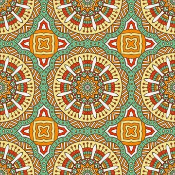 Vector ethnic seamless pattern Stock Illustration