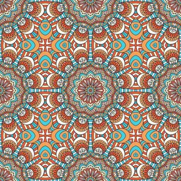 Vector ethnic seamless pattern Stock Illustration