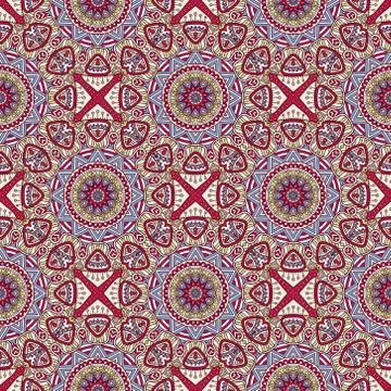 Vector ethnic seamless pattern Illustrazione stock