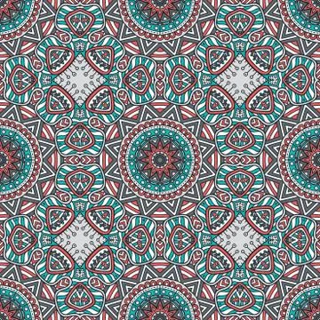 Vector ethnic seamless pattern Stock Illustration