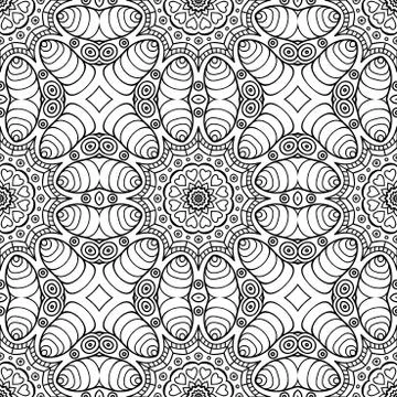 Vector ethnic seamless pattern Stock Illustration