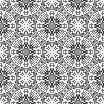 Vector ethnic seamless pattern Stock Illustration
