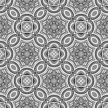 Vector ethnic seamless pattern 스톡 일러스트