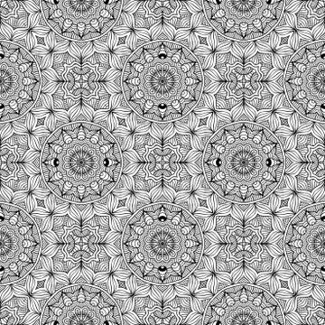 Vector ethnic seamless pattern 스톡 일러스트