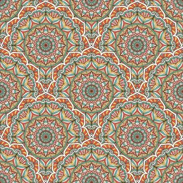 Vector ethnic seamless pattern Stock Illustration