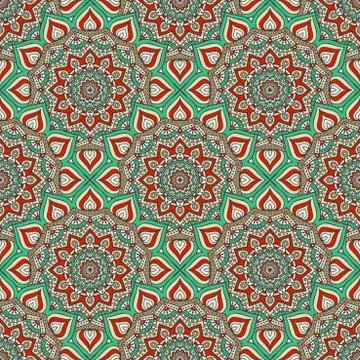 Vector ethnic seamless pattern Stock Illustration