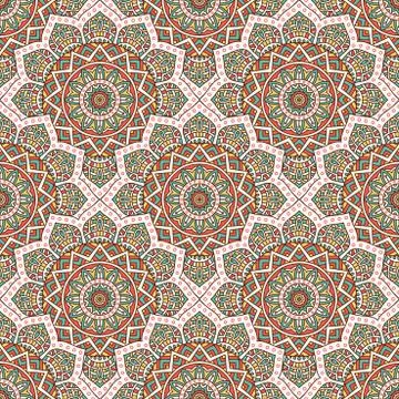 Vector ethnic seamless pattern Stock Illustration