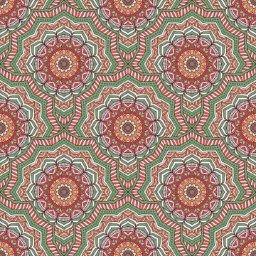 Vector ethnic seamless pattern Stock Illustration