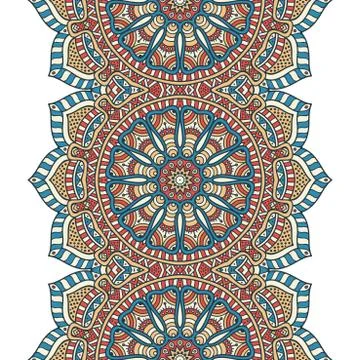 Vector ethnic seamless pattern Illustrazione stock