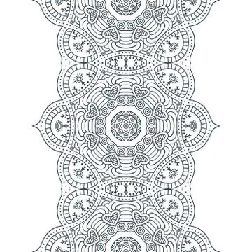 Vector ethnic seamless pattern Illustrazione stock